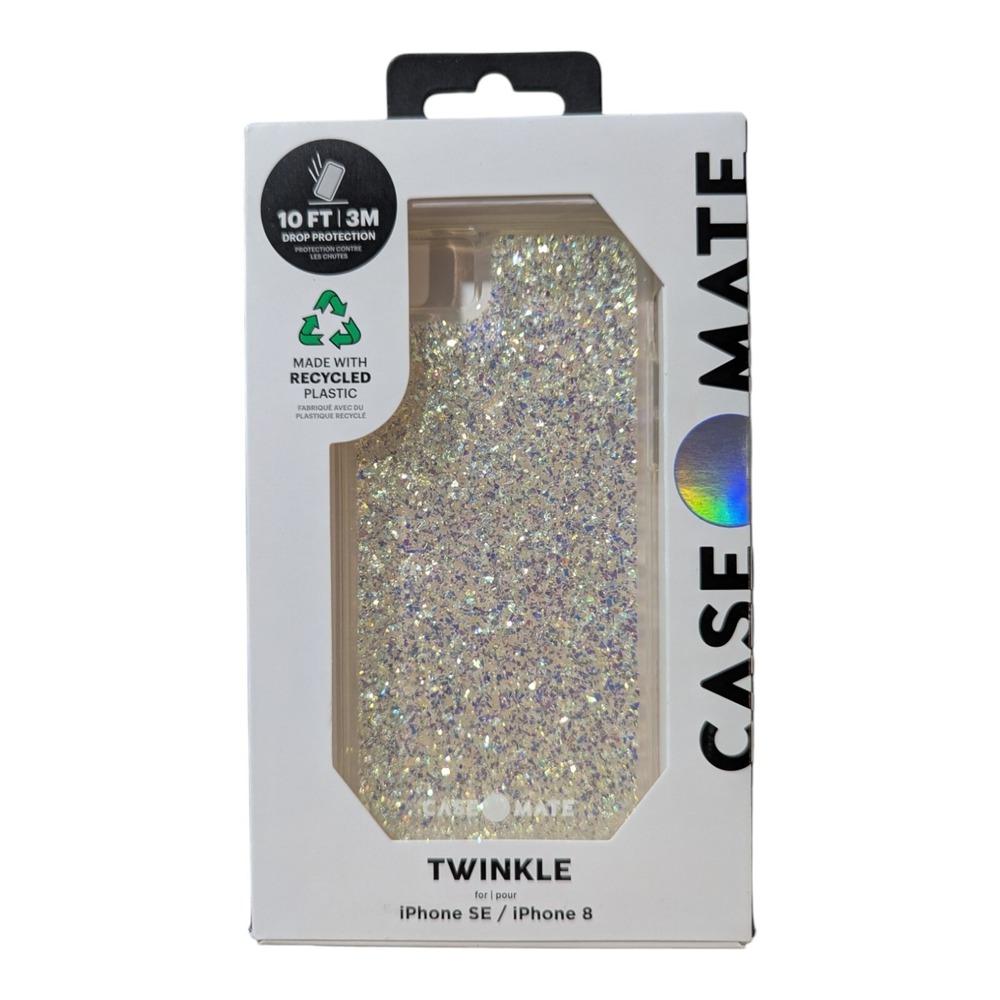 i1. Case-Mate Twinkle Case For Apple iPhone SE/iPhone 8 - Iridescent‎ Twinkle